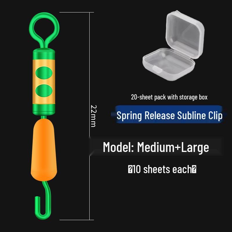 Anti-Tangle Silicone Leader Clip & Connector - Force-Relieving Fishing Tackle Accessory