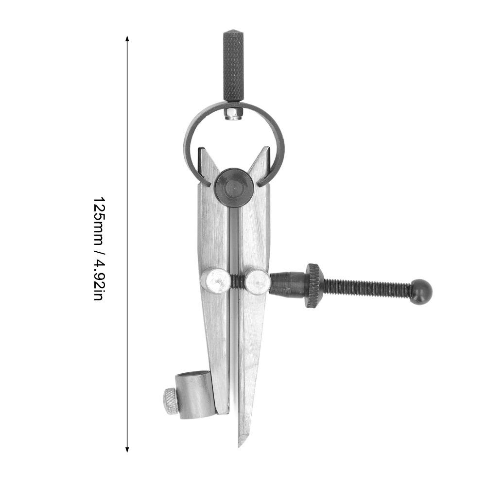 Carbon Steel Spring Divider Caliper High Hardness Leather Craft Divider  For Metalworking