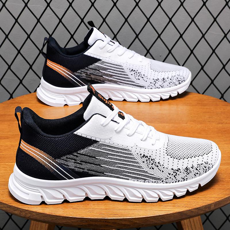 Sneakers Men'S Spring Summer New Men'S Shoes Lace-Up Running Shoes Fashion Trend Sneakers Men C705
