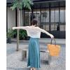 Women's Plus Size Summer A-Line V-Neck Suspender Dress, Chinese Style with Slim Waist and Tube Top Design