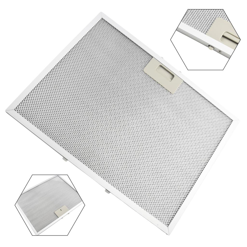 Silver Filter Stainless Steel 1 Pc 400x300x9mm Easy Installation