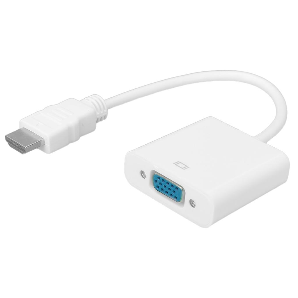 HD Multimedia Interface to VGA Adapter Converter Cable for Computer Laptop Monitor Projector