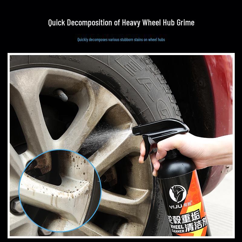 Nettoyant Puissant pour Roues et Jantes - Élimine l'Oxydation, le Fer et la Rouille des Roues en Acier Allié d'Aluminium