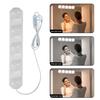 LED Mirror Light Adjustable Brightness Dimmable 3 Color Temperatures USB Power Supply Makeup Mirror Lamp with Suction Cup
