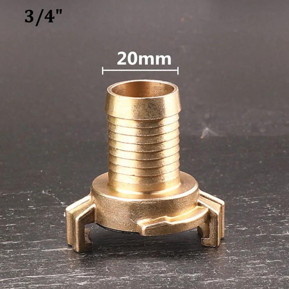 Quick Connect Brass Hose Section Adapter For German Garden System Industry Workshop Water Pipe Fittings 1 Pack
