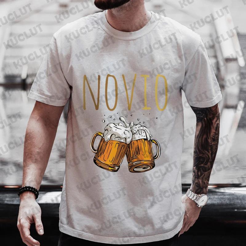 Evg Future Team Bräutigam Herren T-Shirt Spanisch Junggesellenabschied T-Shirts Hochzeitsoberteile Vatertag Bier Grafik T-Shirt