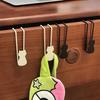 Gancio Posteriore per Porta Senza Foratura Appendiabiti Stabile Portante Senza Chiodi Organizer Salvaspazio Compatto per Camera da Letto