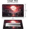 MTG Playmat Size 24 X 14 Inch, Free Storage Bag, Non-Slip Printed Backing, Perfect for Card Game Enthusiasts, TCG Playmat (Includes Zone, Blood Moon S
