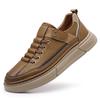 Board Shoes Men's Autumn New Retro Fashion Leather Shoes Light Foot Casual Shoes Men's Shoes 2025