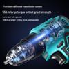 High Power Cordless Brushless Impact Drill with Pure Copper Motor and Rechargeable Lithium Battery