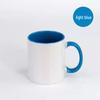 Zweifarbige Keramiktasse mit individuellem Logo, Sublimationsdruck, mit Geschenkbox