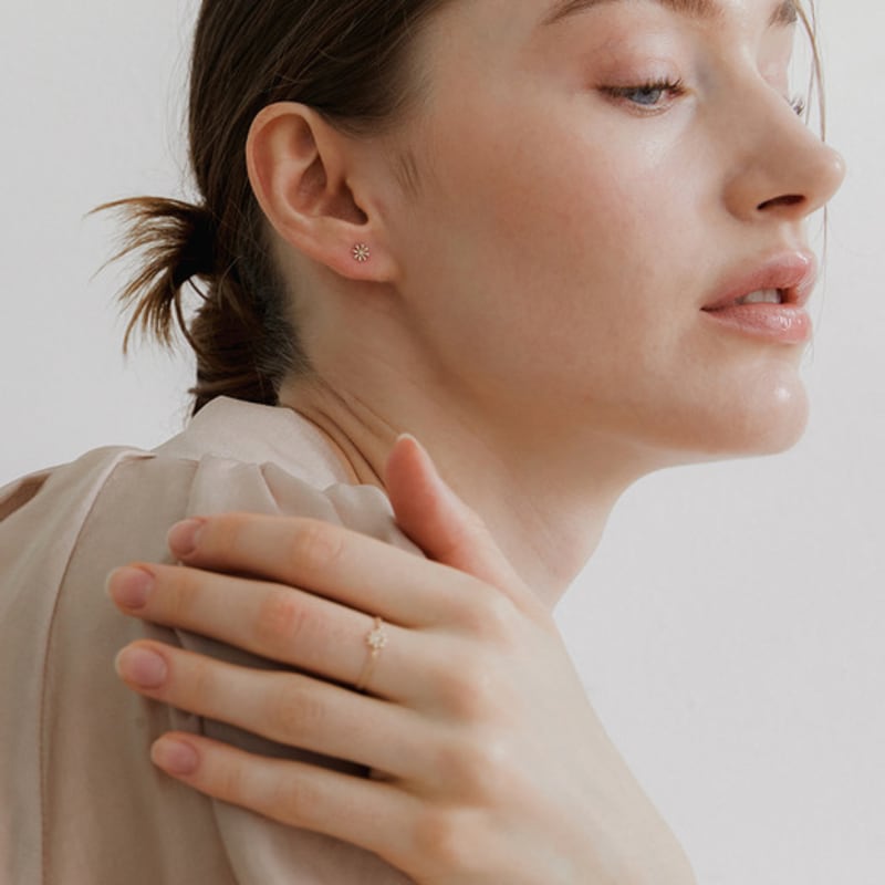 byweekend [Mamre]14k Daisy earring