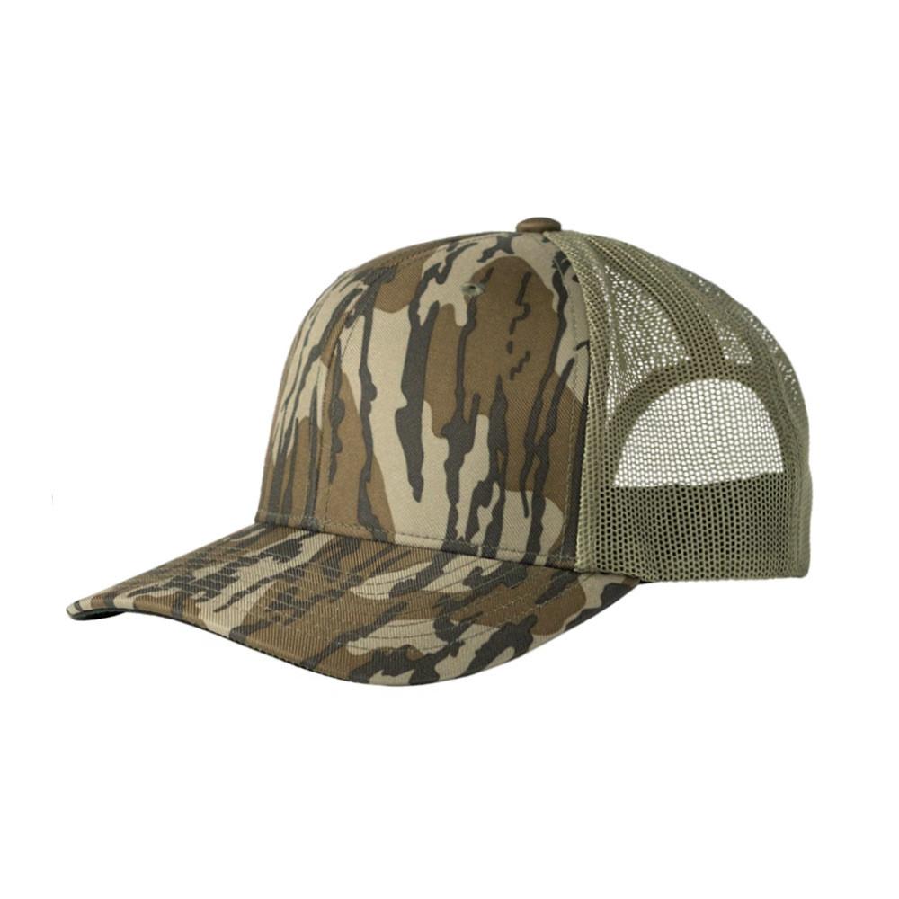 Camouflage-Netz-Baseballkappe mit breiter Krempe und verstellbarem Riemen für Freizeit für Männer und Frauen