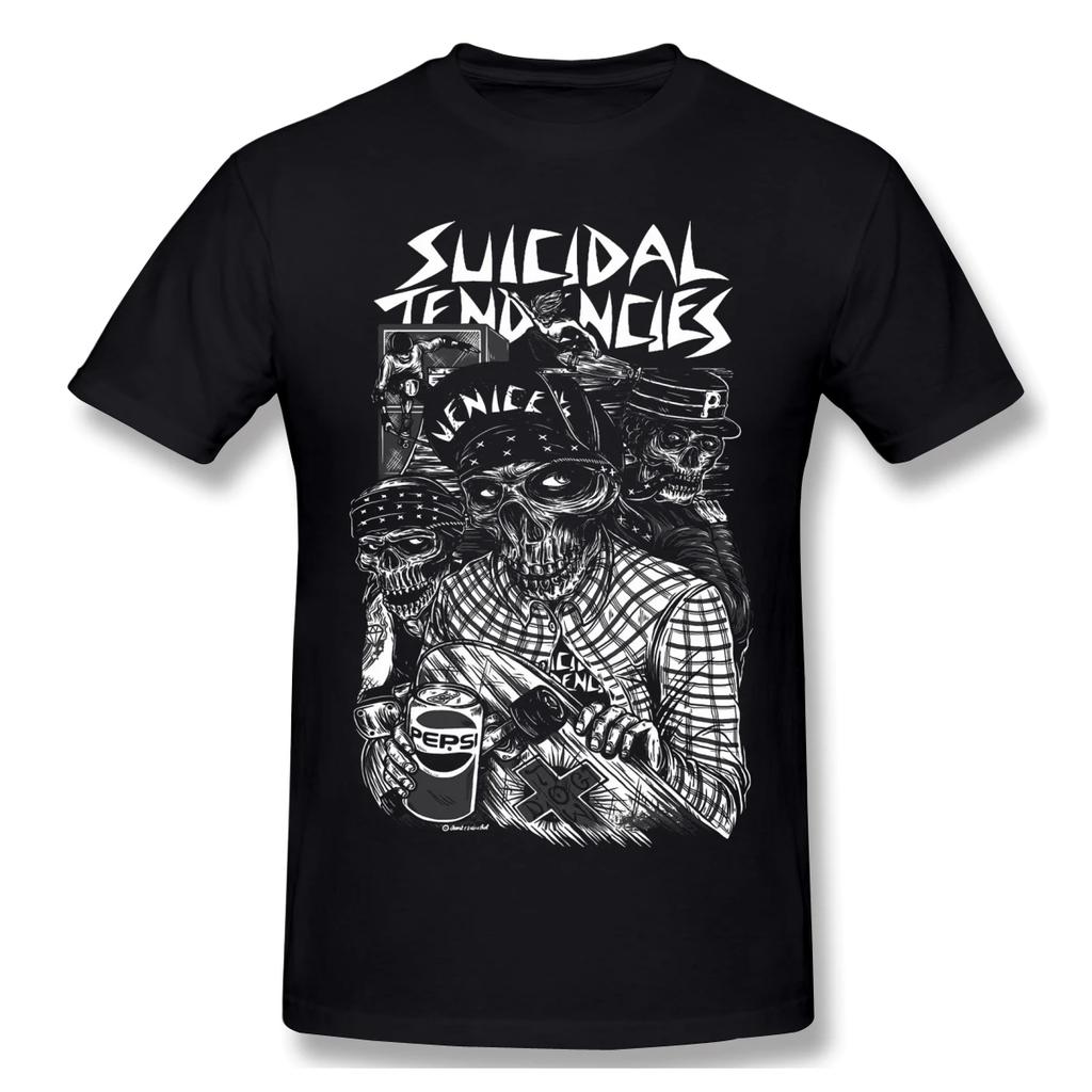 Suicidal Tendencies Potisk Bavlna Vtipná Trička punk Pánská Móda Streetwear