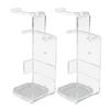 2 Pcs Sword Wall Mount Acrylic Sword Display Stand for Home Shopping Mall Cafe Bar Decor Transparent