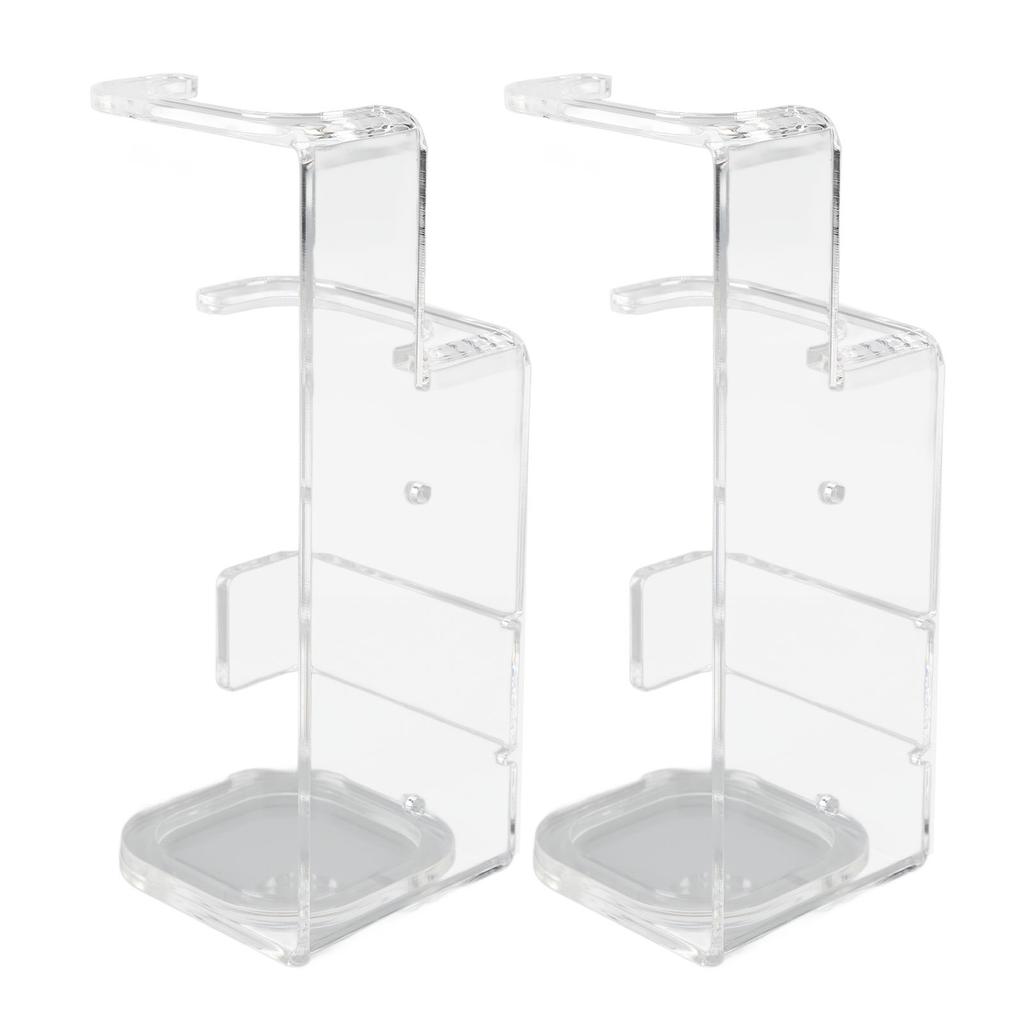 2 Pcs Sword Wall Mount Acrylic Sword Display Stand for Home Shopping Mall Cafe Bar Decor Transparent