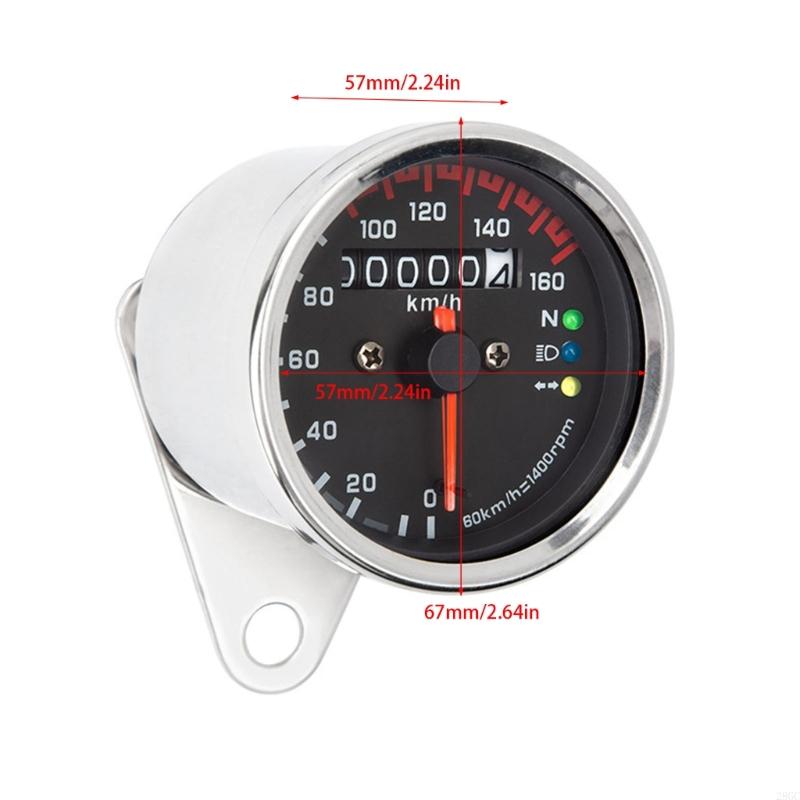 28GC Multifunction Motorcycle Gauge Easy Install Motorcycle Speedometer for Bikes
