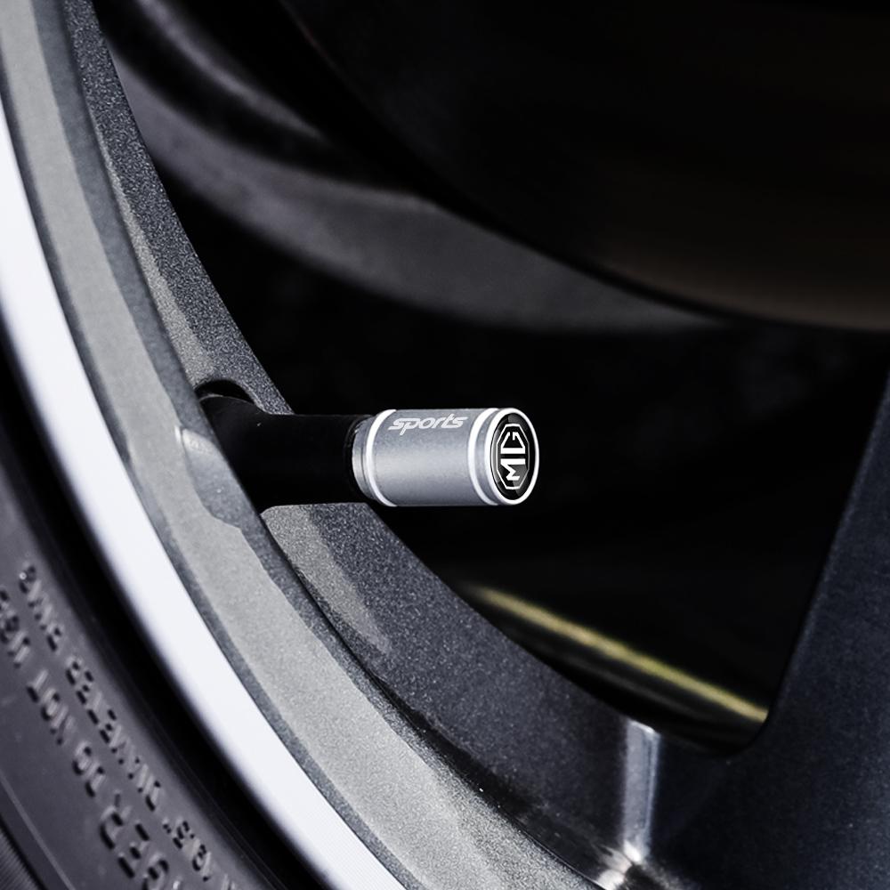 4Pcs Car Logo Wheel Tire Valve Caps Dust Cover Auto Accessory For Morris Garages MG Cyberster MG4 EV ES5 HS One GT GS MG3 ZS 5 7
