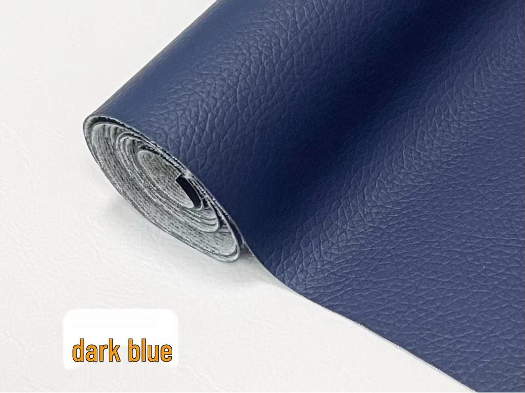 Patch de réparation en cuir PU grain litchi auto-adhésif épaissi pour canapés, lits et intérieurs de voiture