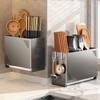 Wall Mounted Chopsticks Storage Box Carbon Steel Chopsticks Cage Cutlery Drying Basket  for Kitchen