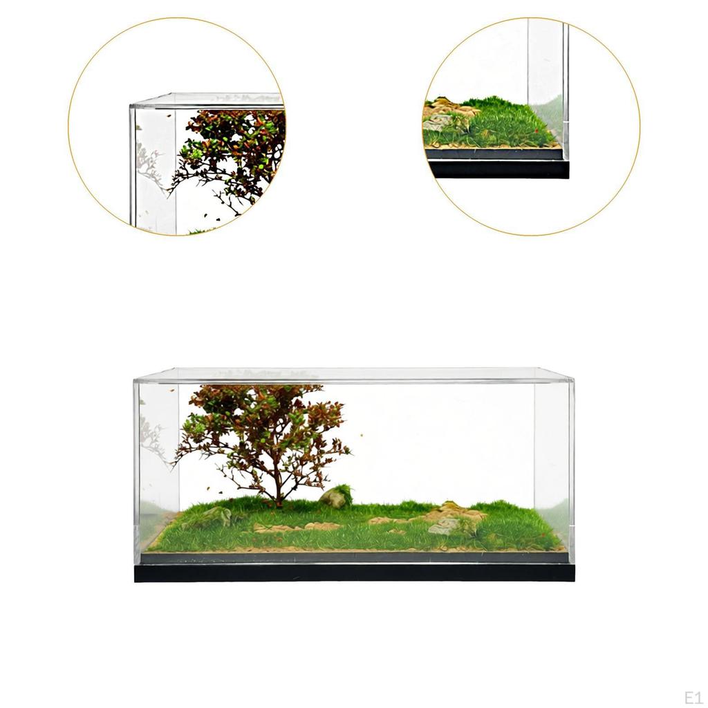 1/64 Diecast Car Display Case Showcase Ornament Dustproof Cover Micro Landscape Decor Diorama Scene