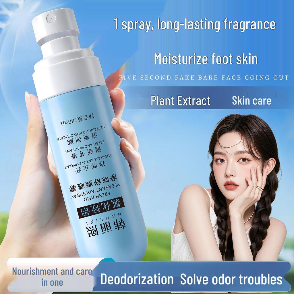 Han Lixi Foot Spray: Long-Lasting Odor Removal, Fresh Fragrance, Antiperspirant for Sore, Sweaty Feet