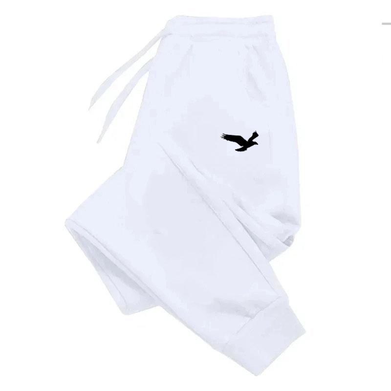 Men Casual Sports Pants Eagle Print Sports Pants with Pockets Drawstring Sports Pants Men Outdoor Fitness Jogging Sports Pants