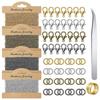 Jewelry Making Lobster Clasp Crucifix Chain Set Chain Link Gold Open Rings Lobster Clasps with Curved Tweezers and Shan
