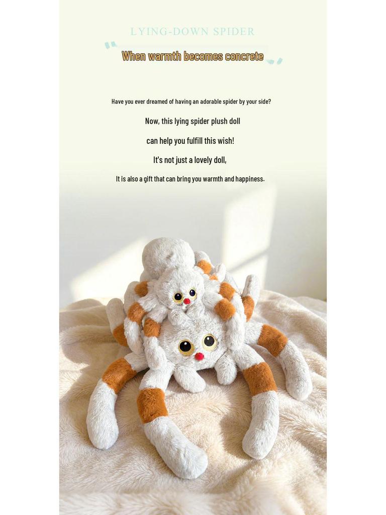 Funny Red Nose Spider Plush Doll – Cute and Creative Cushion for Kids