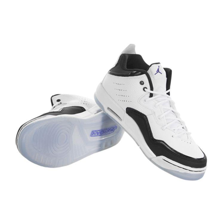 Air Jordan Courtside 23 GS White Dark Concord Kids Sneakers Black AR1002-104