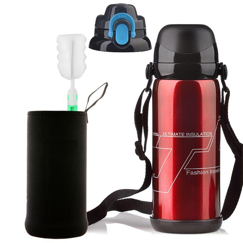 Large Capacity Insulation Cup 800ml Vacuum Flasks Portable Stainless Steel Thermos Cup Water Bottle Travel Tea Mug Office Thermos Cup