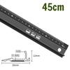 High Precision Aluminum Ruler Non-Slip Multi-Functional 20/30/45cm Metal Tool for Engraving Cutting Marking Measuring
