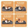 Supportive Orthopedic Dog Bed Memory Foam Waterproof Non-Slip Removable Washable Cover Medium Dogs Comfortable Pet Sofa