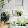 4Pcs Butterfly Lily Cushion Covers Single-sided Printed 45CM Throw Pillow Case Cover Sofa Cushion Home Room Decor
