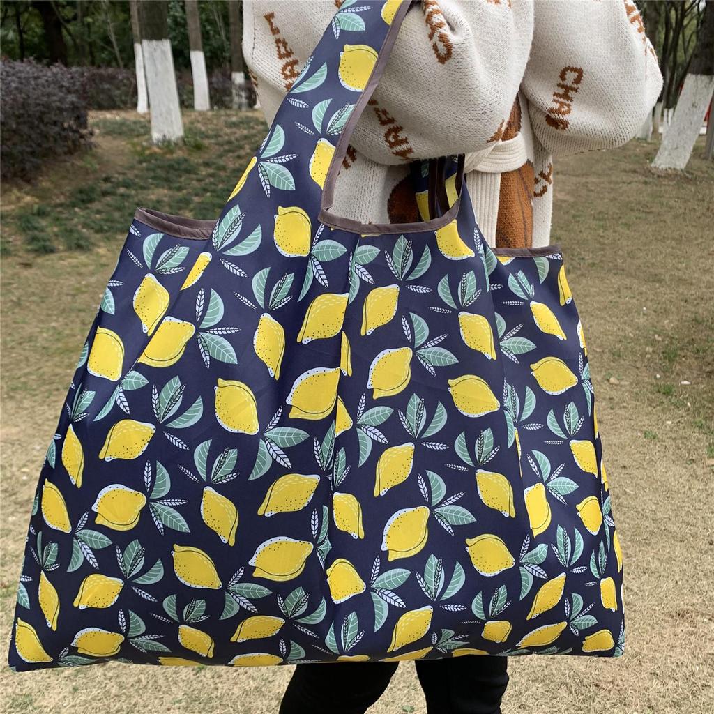 Eco-Friendly Foldable Korean Style Portable Shopping Bag - Medium Size Handbag