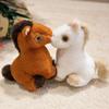 Big Mane Horse Plush Toys Stuffed Cartoon Horse Stuffed Toy Sitting Foal Plush Doll  Kids Gift