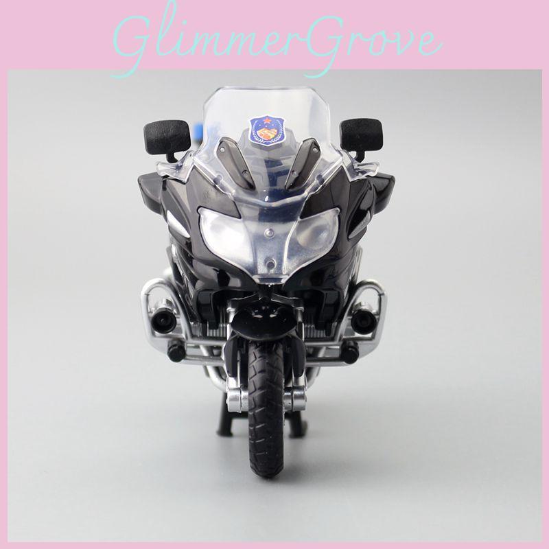Alloy Bmw R1250 R T Police Motorcycle Model For Kids With Inertial Control And Shock Absorbers