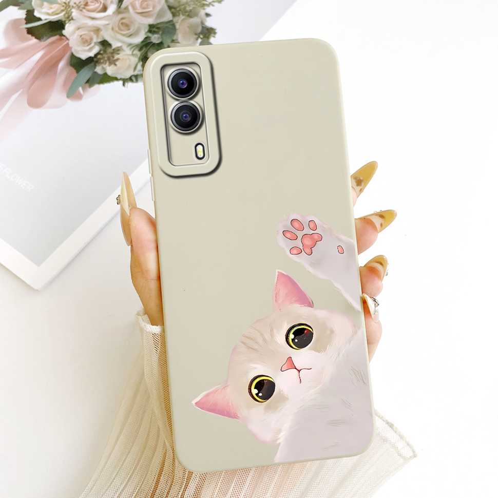For Vivo Y53s 5G V2111A Case Printed Popular Cartoon Animals Silicone Back Cover For Vivo Y 53S 5G V2058 6.58" Phone Cases Capa