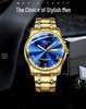 Swiss Men's Waterproof Quartz Watch: Elegant Automatic Movement, Slim Design