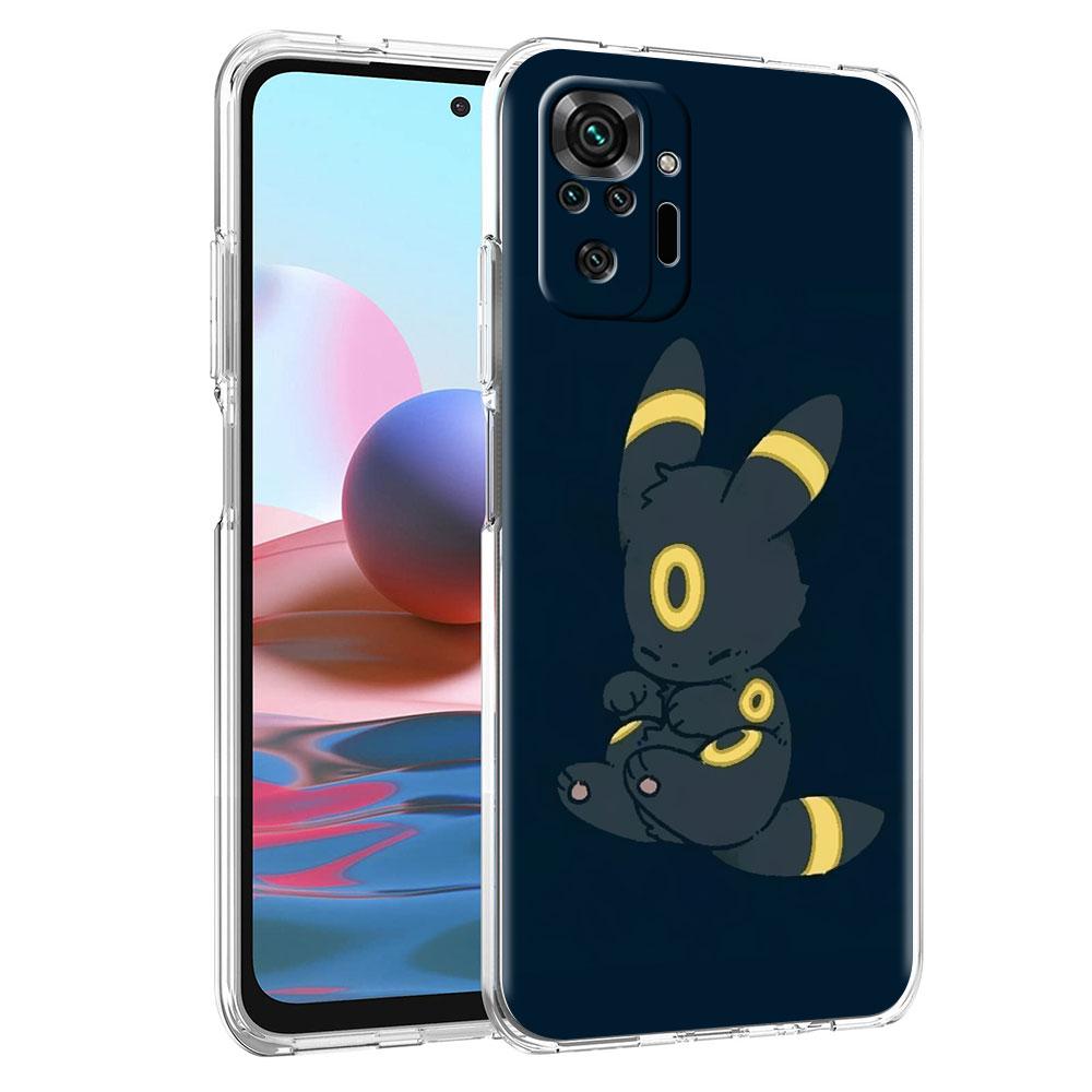 Pokemon Süße Eevee Telefonhülle für Xiaomi Redmi Note 11 10 9 8 Pro 9S 10S 9A 9C Stoßfestes K40 8T 7 9T TPU Silikon Soft Cover