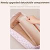 Quilted Cosmetic Bag Bow Print Storage Pouch Gifts Hair Styling Tool Bag