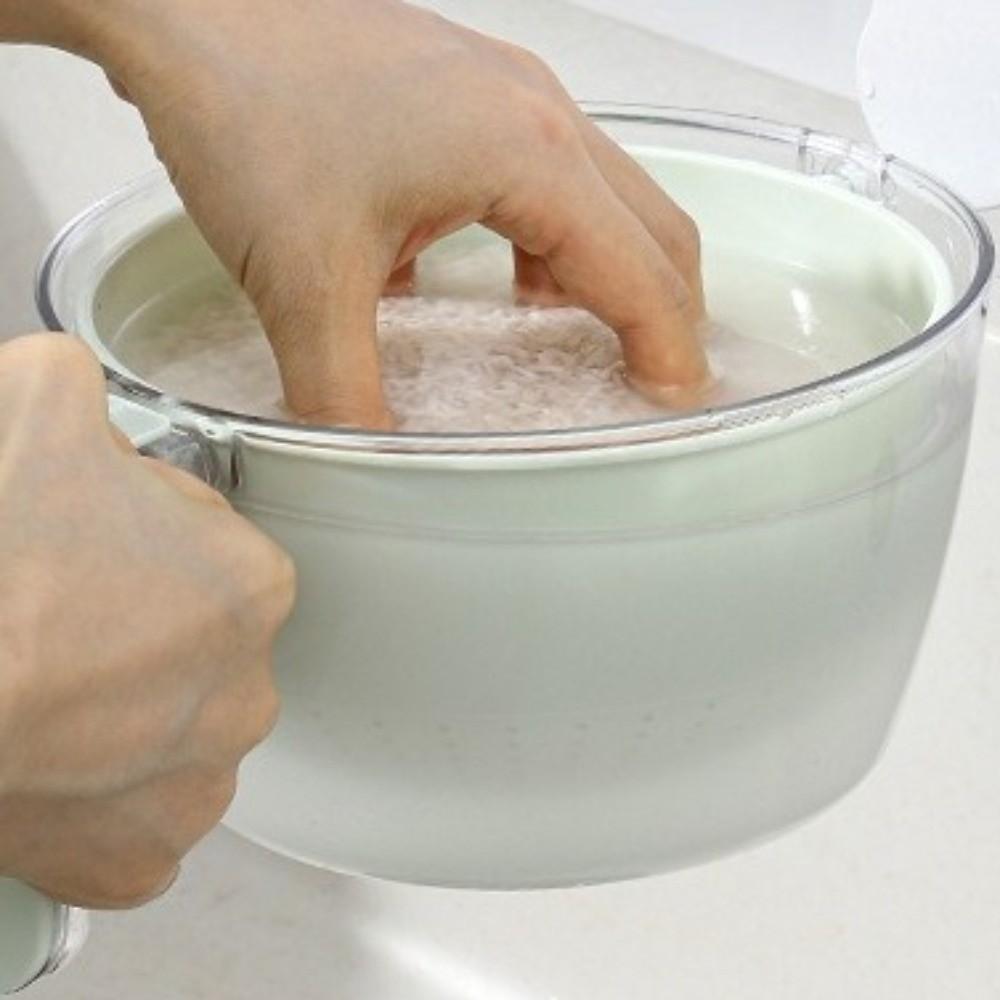 Multifunctional Rice Washing Basket Double Layer Food Cleaning Box Draining Basket  Kitchen