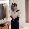Women's Color-Block Knit Sweater - Stylish 2024 Autumn/Winter Innerwear Top