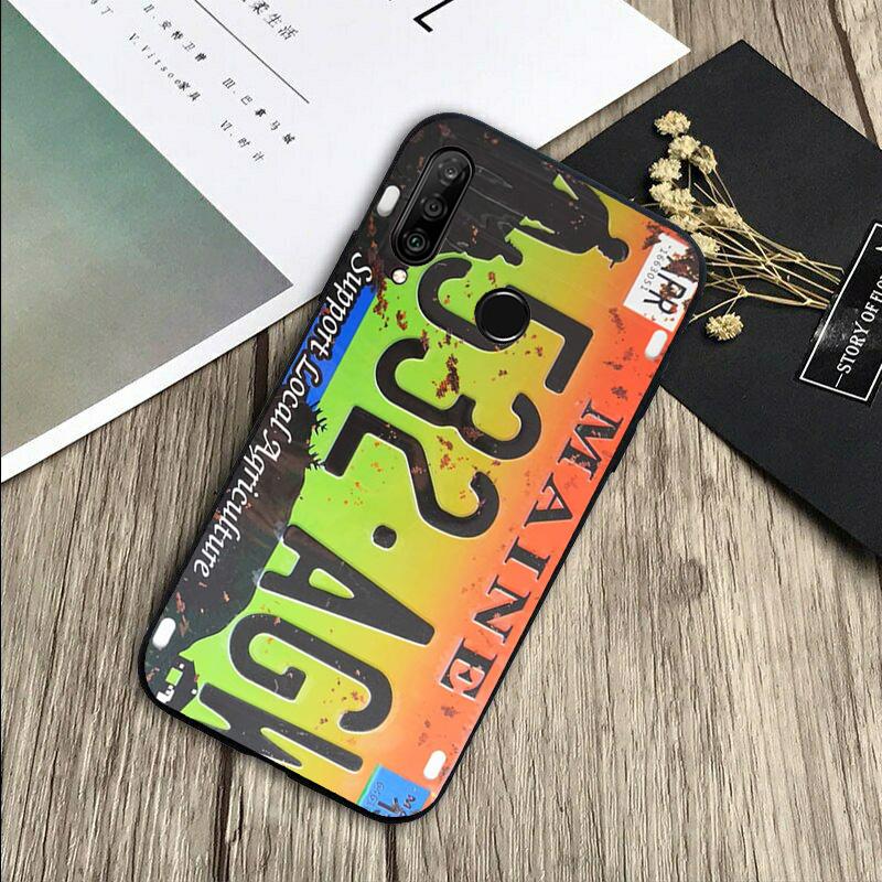 Retro Vintage License For Huawei Nova 5T 9 10 SE 7i 8i 11i 12i Y73 Y90 Y70 Y72 Y61 Y91 P60 Pro P40 P30 Lite Case