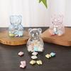 12pcs Clear Bear Shape Gift Box Plastic Jewelry Candy Storage Container Baby Shower Favors Wedding Birthday Party Christmas Gift