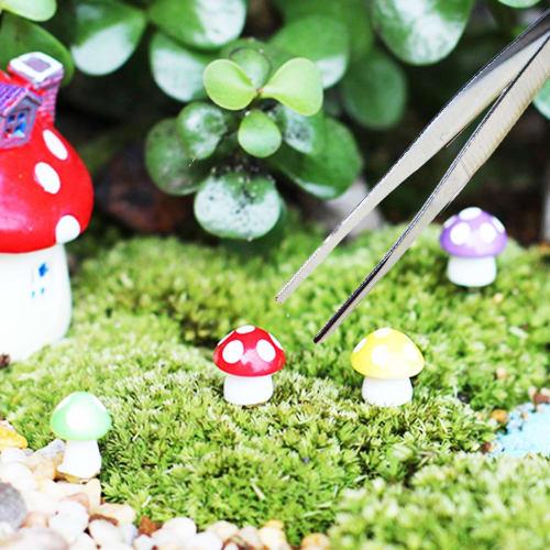 AVILMORE Precision Tweezers for Moss Cultivation, Moss Balls, Succulents, and Terrariums, 16cm, Set of 2 (Straight and Curved), Non-Slip, for Moss Cul