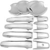 Compatible for Honda Civic 2006 2007 2008 2009 2010 2011 Exterior Door Handle Cover and Door Bowl Covers Scratch Protector Decor (Chrome Color)