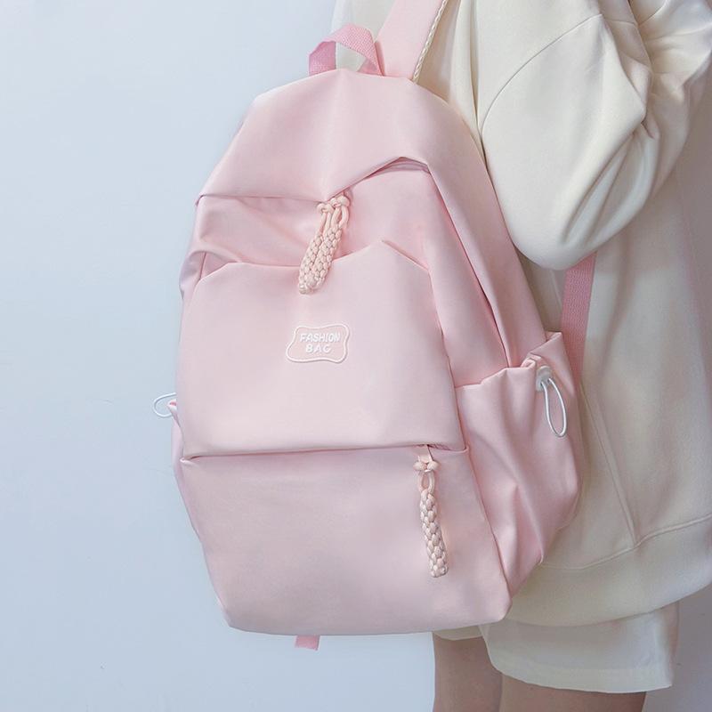 School Bag Junior High School Girls College Students High School Students Niche Large Capacity Backpack Computer Travel Backpack