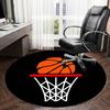1pc Office Carpet Chair Mats Basketball Hoop Icon Perfect for Decorating Office Chairs, Living Rooms, Or Bedrooms.YDT052