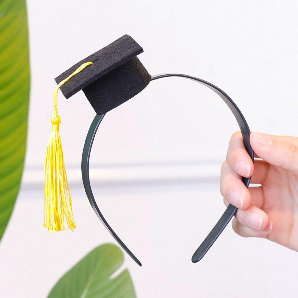 Graduation Season Mini Bachelor Hat Hairpin Mini Doctor Hat Graduation Headwear  Student